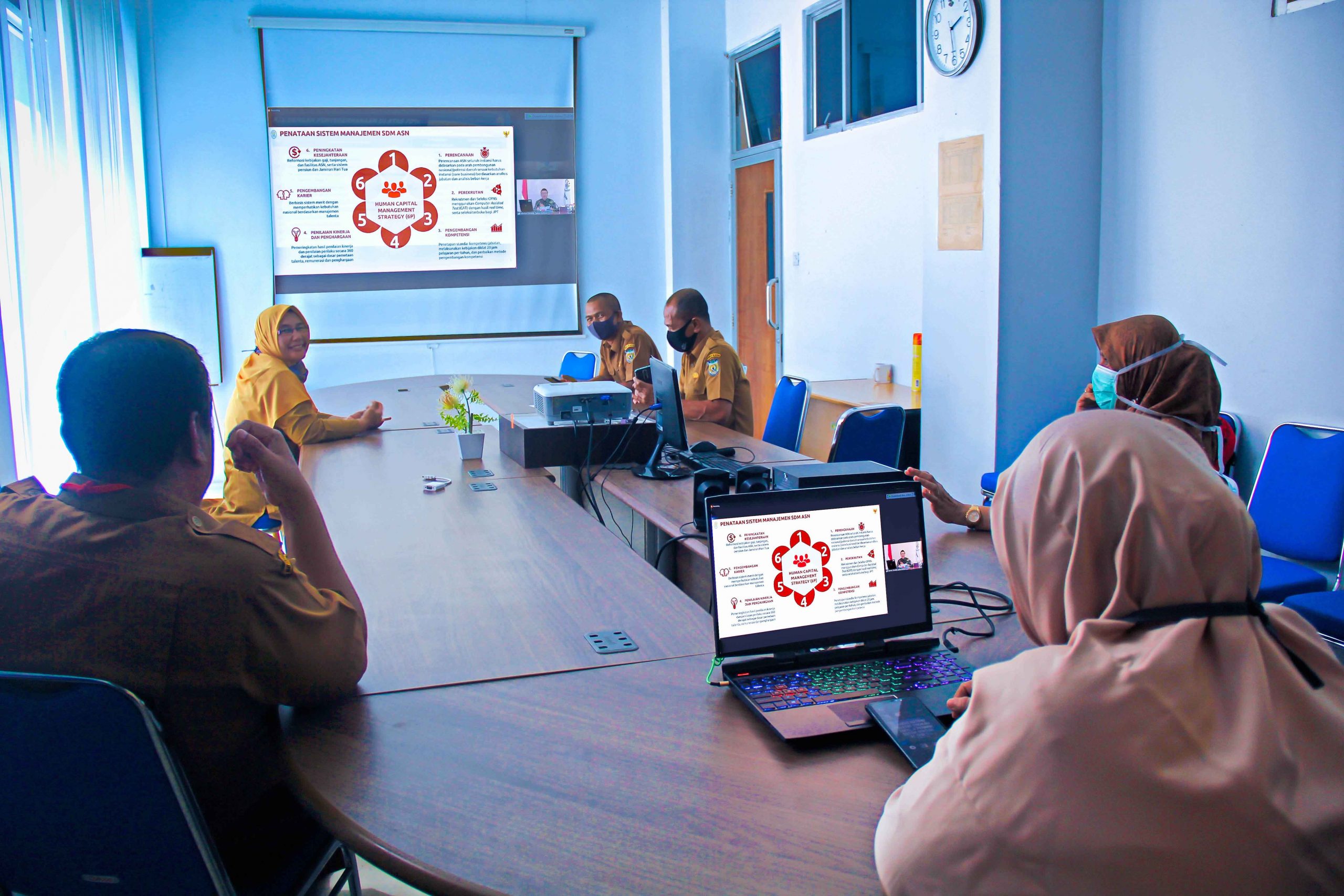 BKPSDM Kota Banda Aceh Ikuti Rapat Koordinasi Penyederhanaan Birokrasi