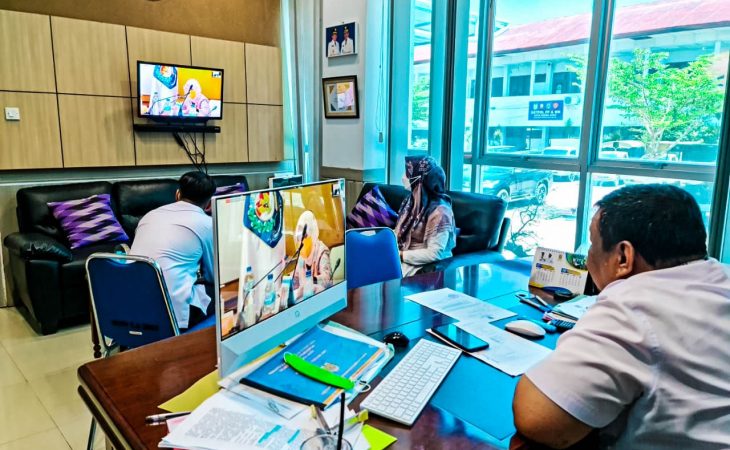 Kepala BKPSDM Kota Banda Aceh Mengikuti Rapat Virtual Dengan Sekjen Kemendagri