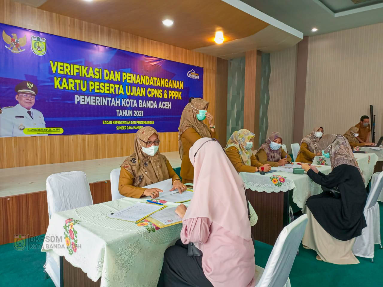 Peserta Seleksi CPNS Pemko Banda Aceh Lakukan Penandatanganan dan